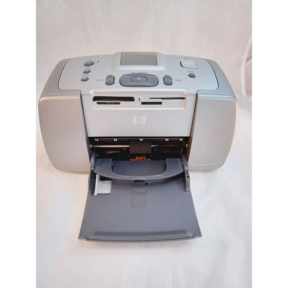 HP Photo Smart 145 Compact Photo PrinterW/ Text LCD Memory Card Slots Tested‎